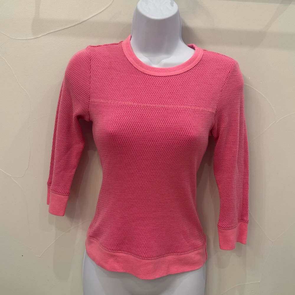 Guess Pink Thermal 3/4 Sleeve - Small